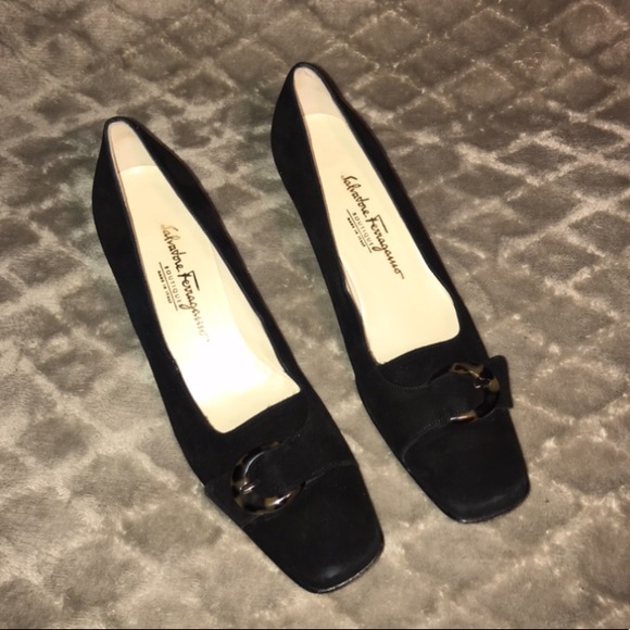 Salvatore Ferragamo Black purple with buckle - Picture 4 of 7